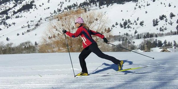 Woman Skiing